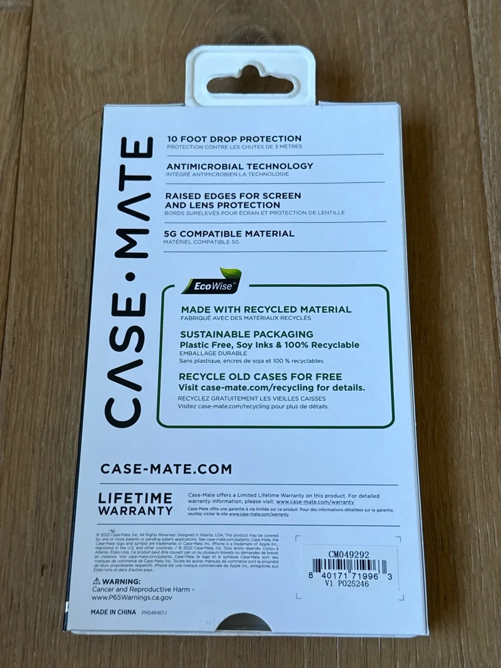 New case-mate Gold Glitter foil iPhone 6.7
